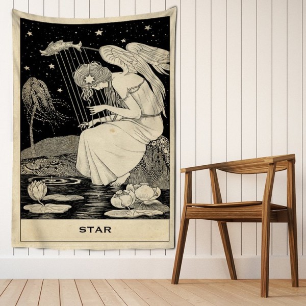 Tarot star- Printed Tapestry