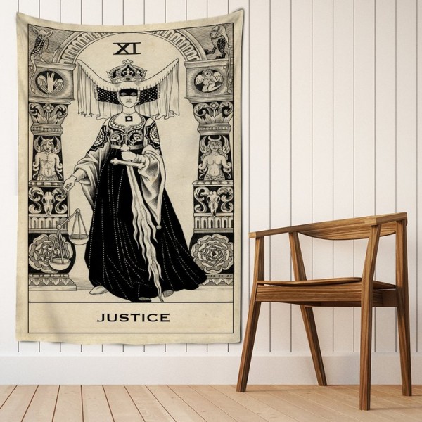 Tarot justice- Printed Tapestry