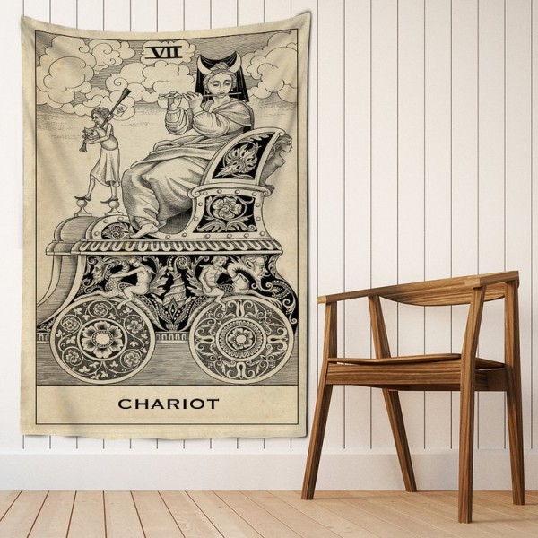 Tarot chariot - Printed Tapestry