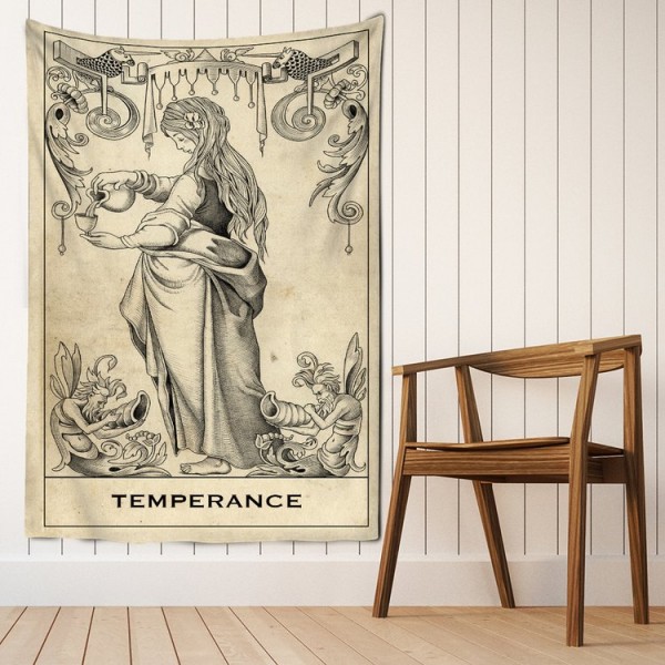 Tarot temperance - Printed Tapestry