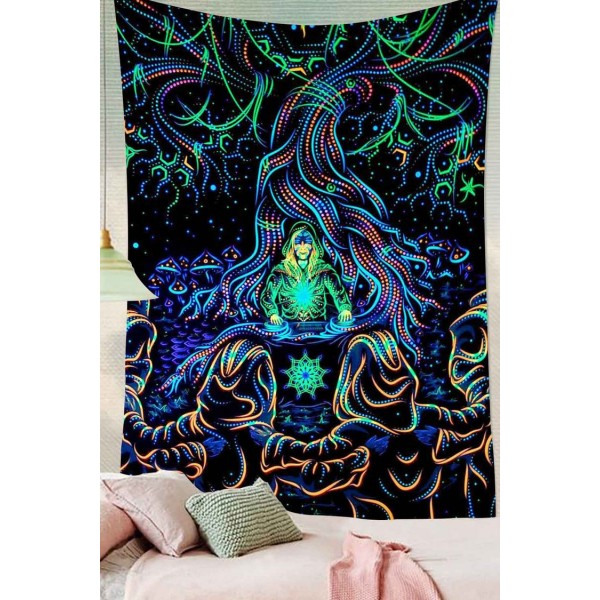 Psychedelic Meditator - Printed Tapestry