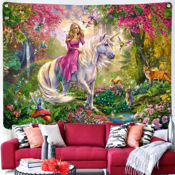 Unicorn - Printed Tapestry