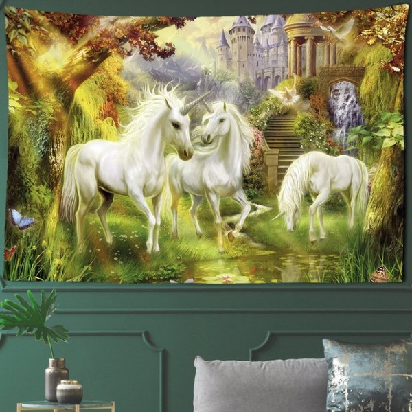 Unicorn - Printed Tapestry