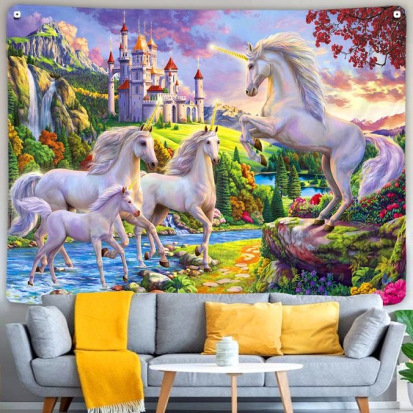 Unicorn - Printed Tapestry