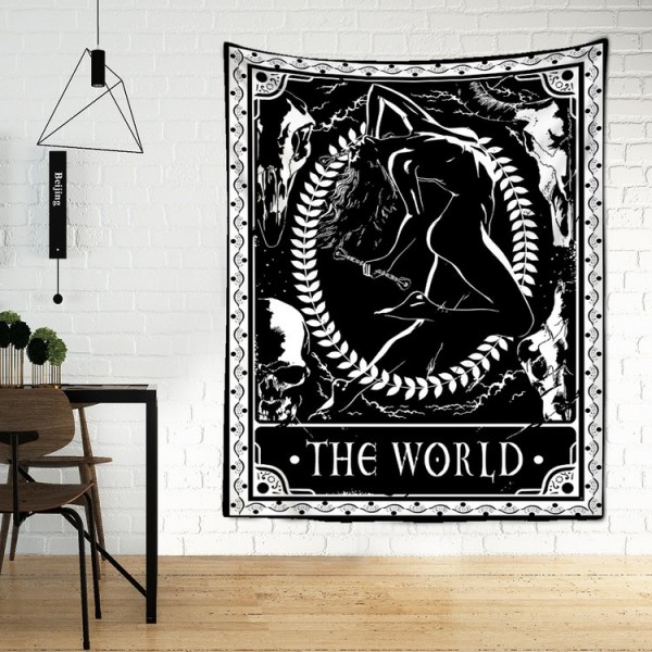 Tarot The World - Printed Tapestry