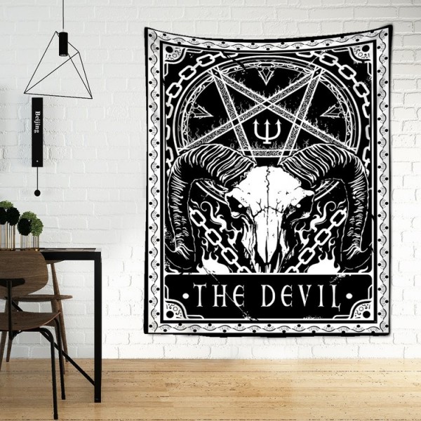 Tarot The Devil - Printed Tapestry