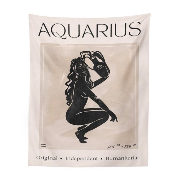 Constellations Aquarius- Printed Tapestry