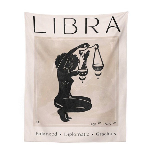 Constellations Libra- Printed Tapestry