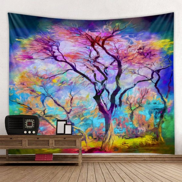 Psychedelic Tree - Printed Tapestry