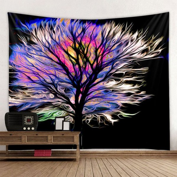 Psychedelic Tree - Printed Tapestry