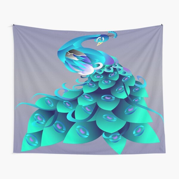 Peacock - Printed Tapestry