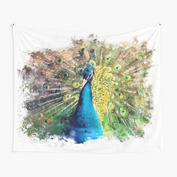 Peacock - Printed Tapestry