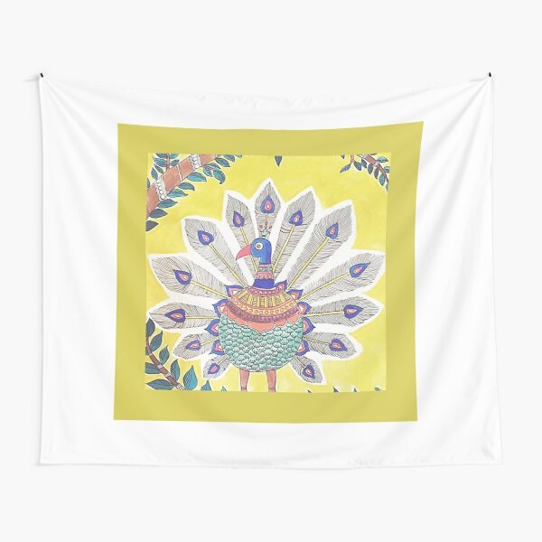 Peacock - Printed Tapestry