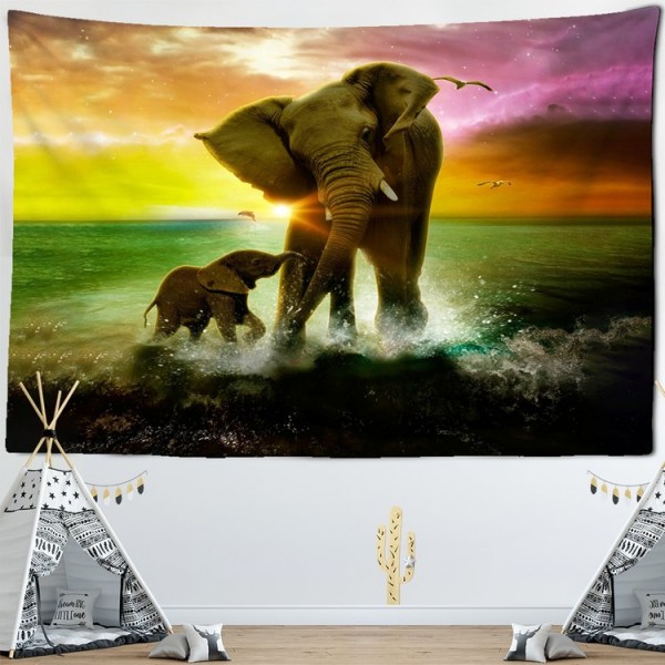 Elephant - Printed Tapestry