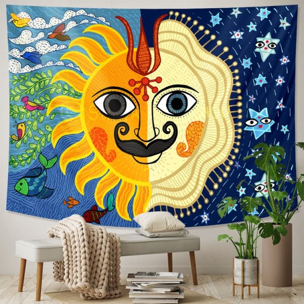 Moon&Sun  - Printed Tapestry