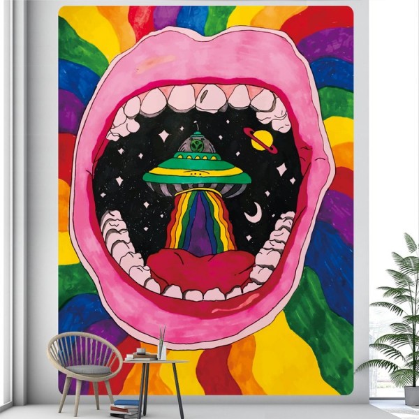 Mouth  - Printed Tapestry