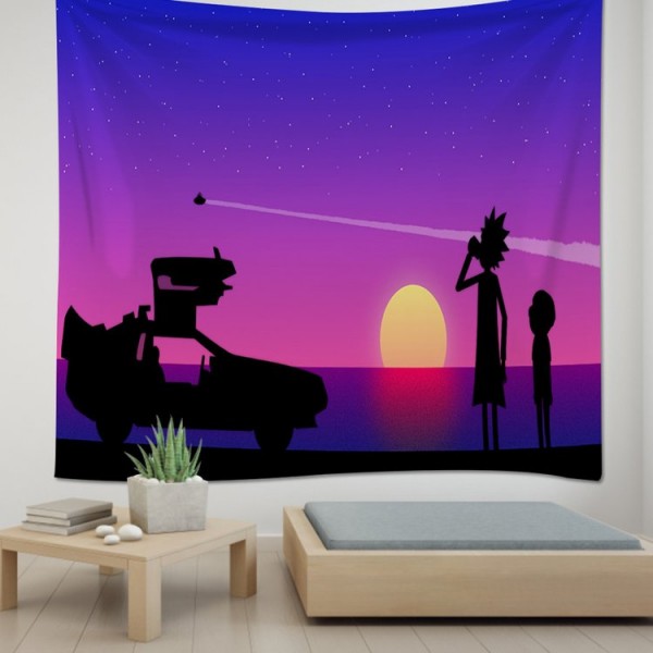 Cartoon Rick  - Printed Tapestry