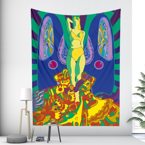 Psychedelic Girl - Printed Tapestry