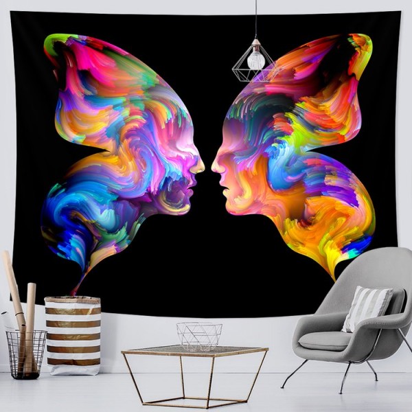 Psychedelic Couple - Printed Tapestry