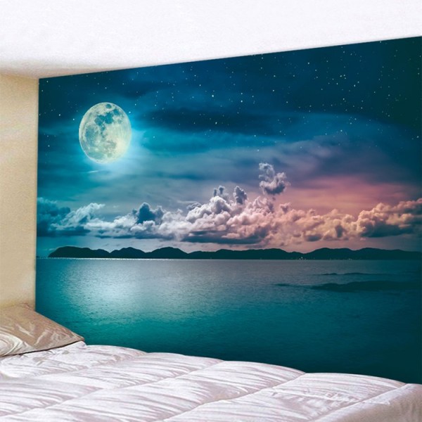 Seaside Moonlight - Printed Tapestry