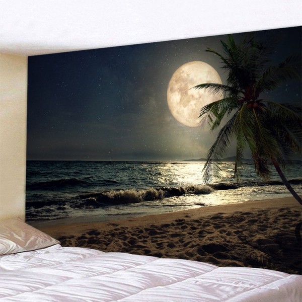 Seaside Moonlight - Printed Tapestry