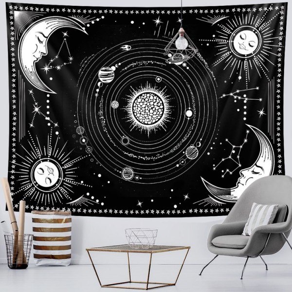 Moon&Sun - Printed Tapestry