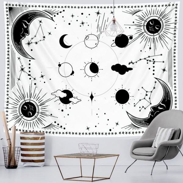 Moon&Sun - Printed Tapestry