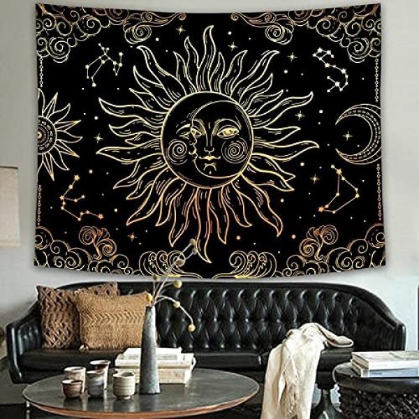 Sun and Moon - Printed Tapestry