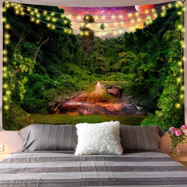 Real Junglescape - Printed Tapestry