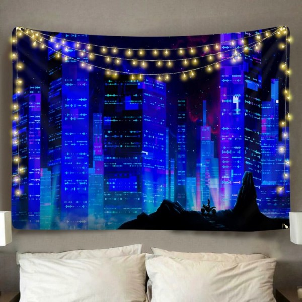 Cyber City - Printed Tapestry