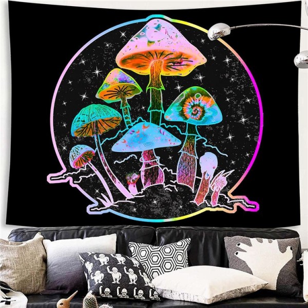 Psychedelic Mushroom - Printed Tapestry