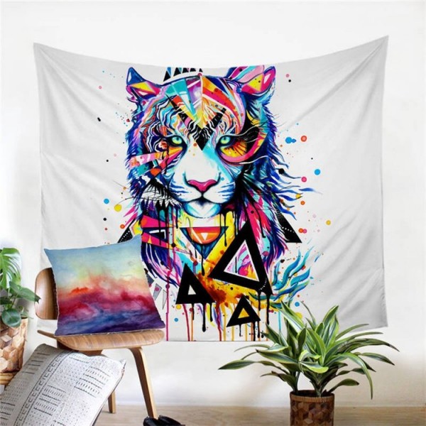 Shattered Tiger - Printed Tapestry