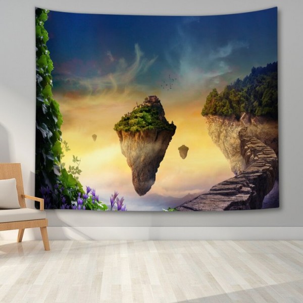 Night Nature Landscap - Printed Tapestry