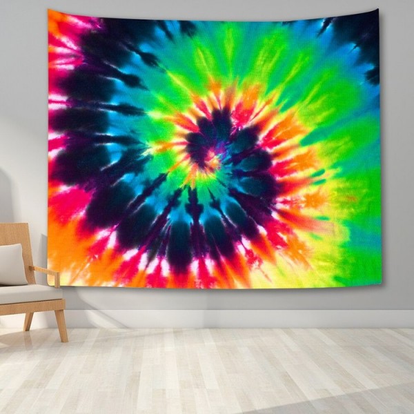 Colorful spiral - Printed Tapestry