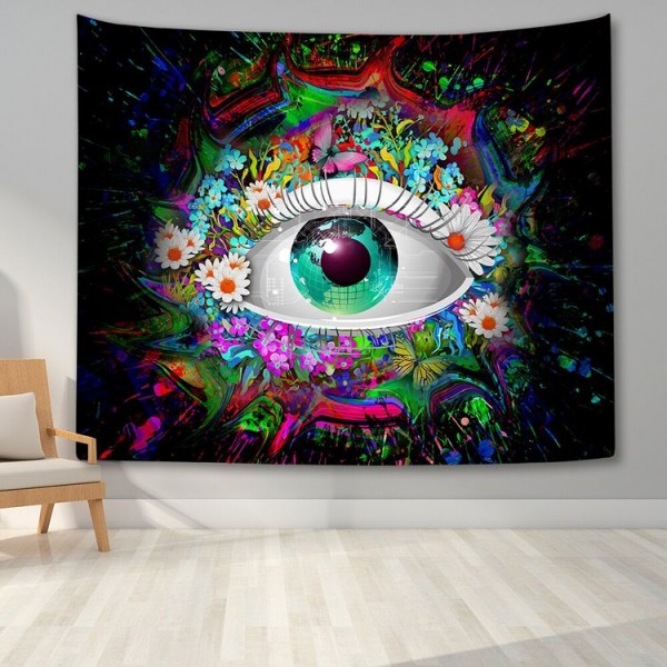 Colorful Human Eye - Printed Tapestry