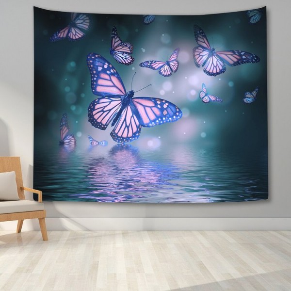 Watercolor Butterflies - Printed Tapestry