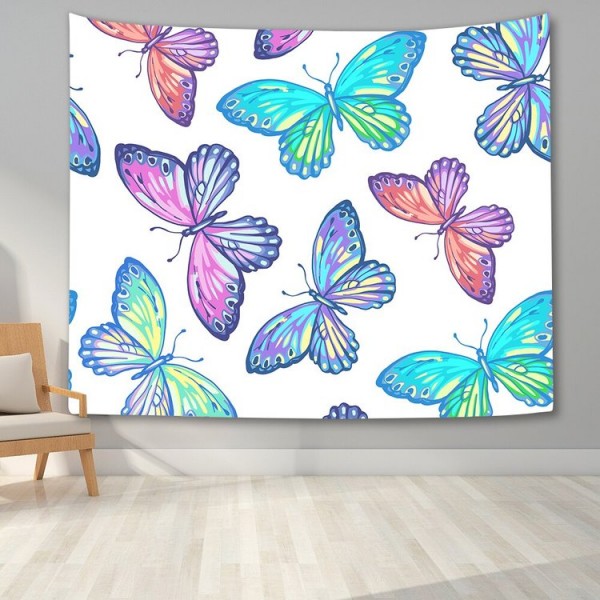 Watercolor Butterflies - Printed Tapestry