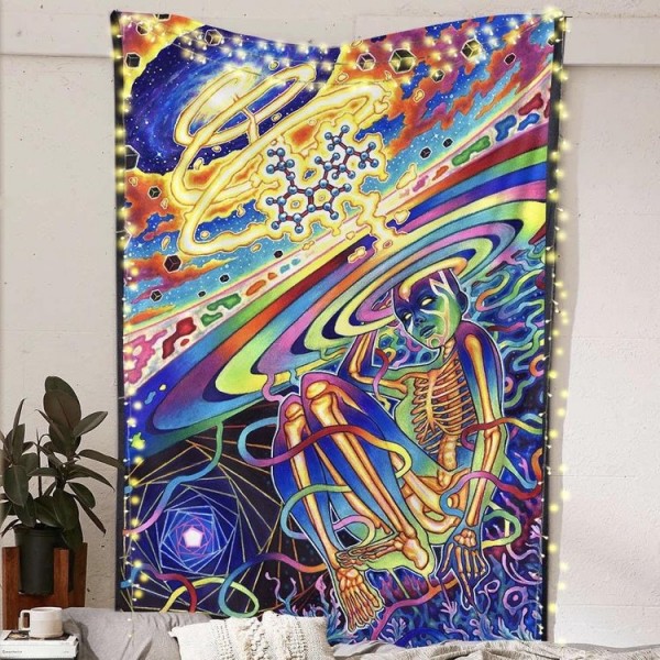 Spiral Out  - Printed Tapestry