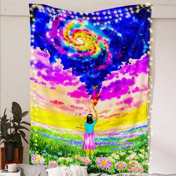 Space Field  - Printed Tapestry