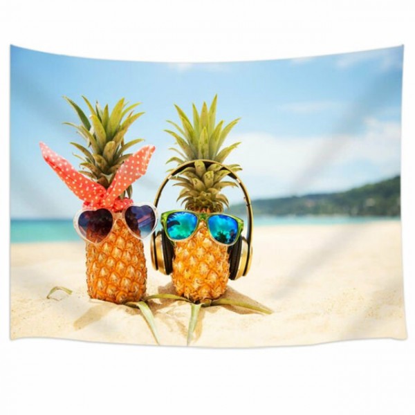 Seaside pineapple - Printed Tapestry