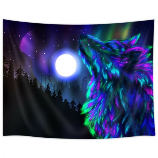 Wolf - Printed Tapestry