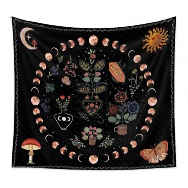 Moon Phase - Printed Tapestry