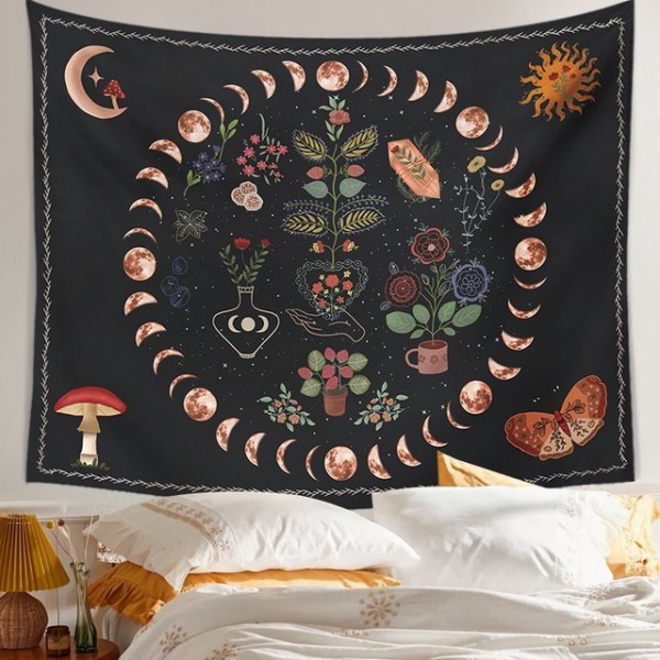 Moon Phase - Printed Tapestry