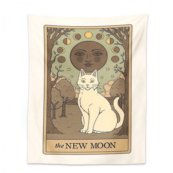 Moon Cat - Printed Tapestry