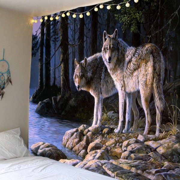 Wolf - Printed Tapestry