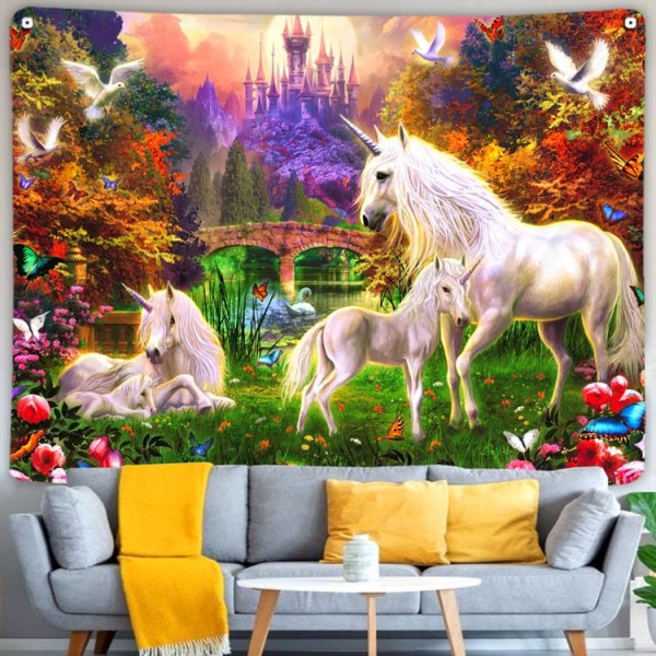 Unicorn - Printed Tapestry