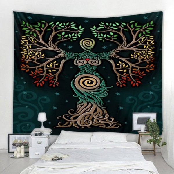 Psychedelic Tree - Printed Tapestry