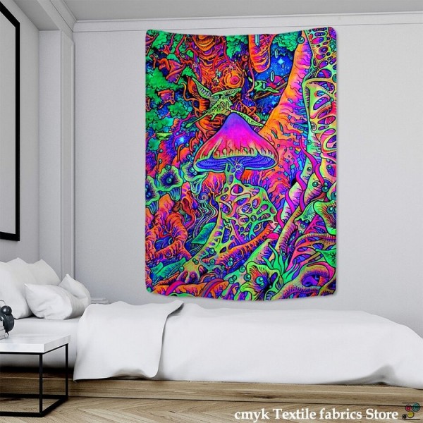 Psychedelic Mushroom - Printed Tapestry