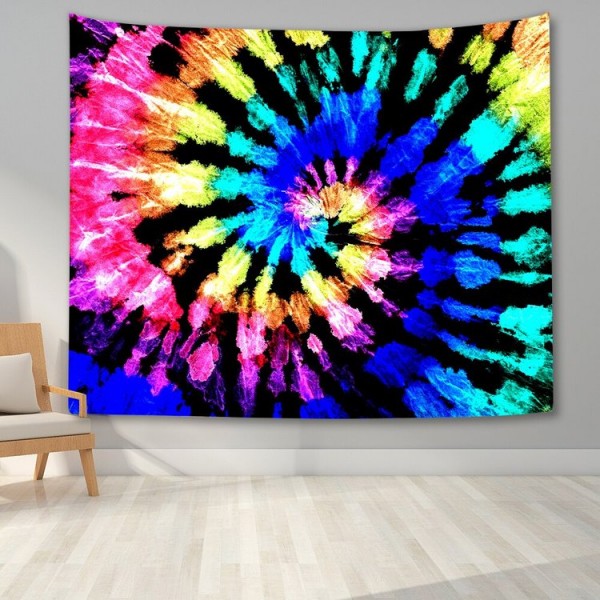 Colorful spiral - Printed Tapestry