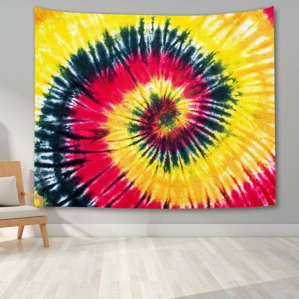 Colorful spiral - Printed Tapestry